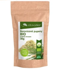 Borovicové pupeny BIO - prášek - bio kvalita - 30 g