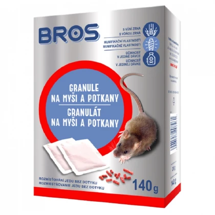 Granule na myši a potkany - Bros - 7 x 20 g