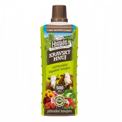 Hoštický kravský hnůj - hnojivo - 500 ml