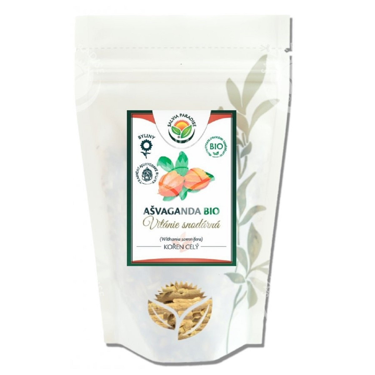 Ašvaganda BIO - Withania somnifera - celý kořen - bio kvalita - 80 g