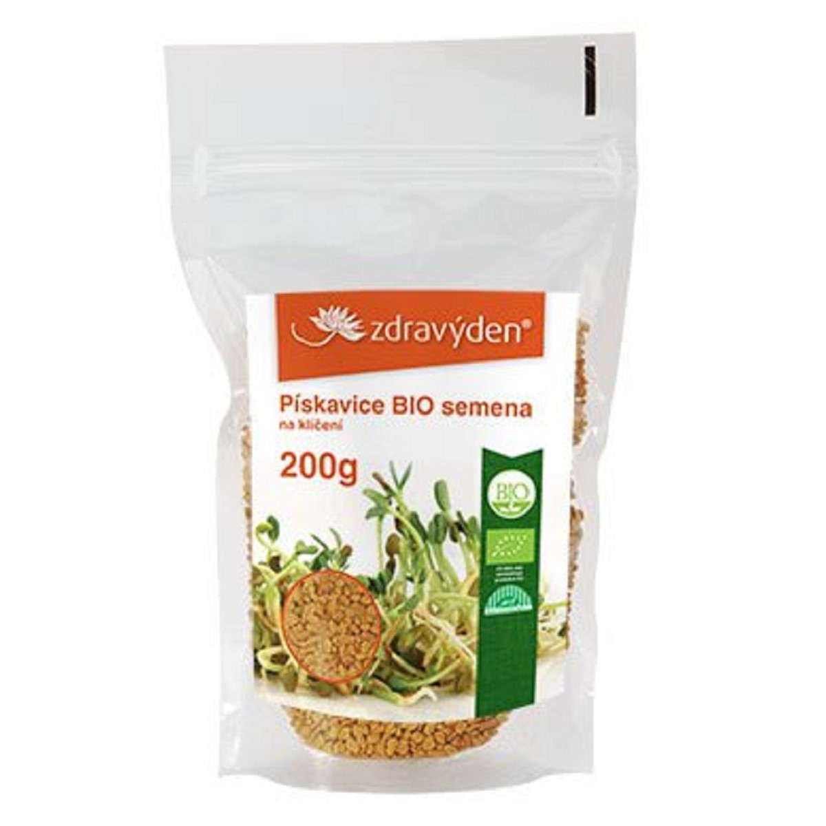BIO Pískavice - Trigonella foenum-graecum - bio semena na klíčení - 200 g