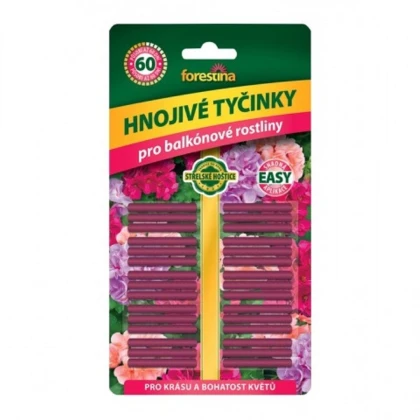 Tyčinkové hnojivo pro balkónové rostliny - Forestina - hnojivo - 30 ks