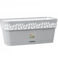 Samozavlažovací truhlík CLOE šedý - 30 cm - 1 ks