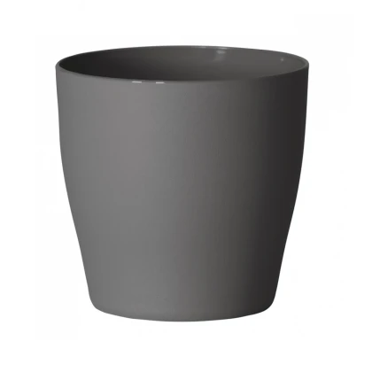 Obal na květináč LIVING šedý - 15 x 15 cm - 1 ks