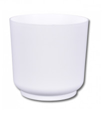 Obal na květináč SATINA bílý - 15 x 15 cm - 1 ks