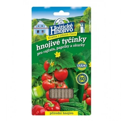 Hoštické tyčinkové hnojivo pro rajčata, papriky a okurky - hnojivo - 20 ks