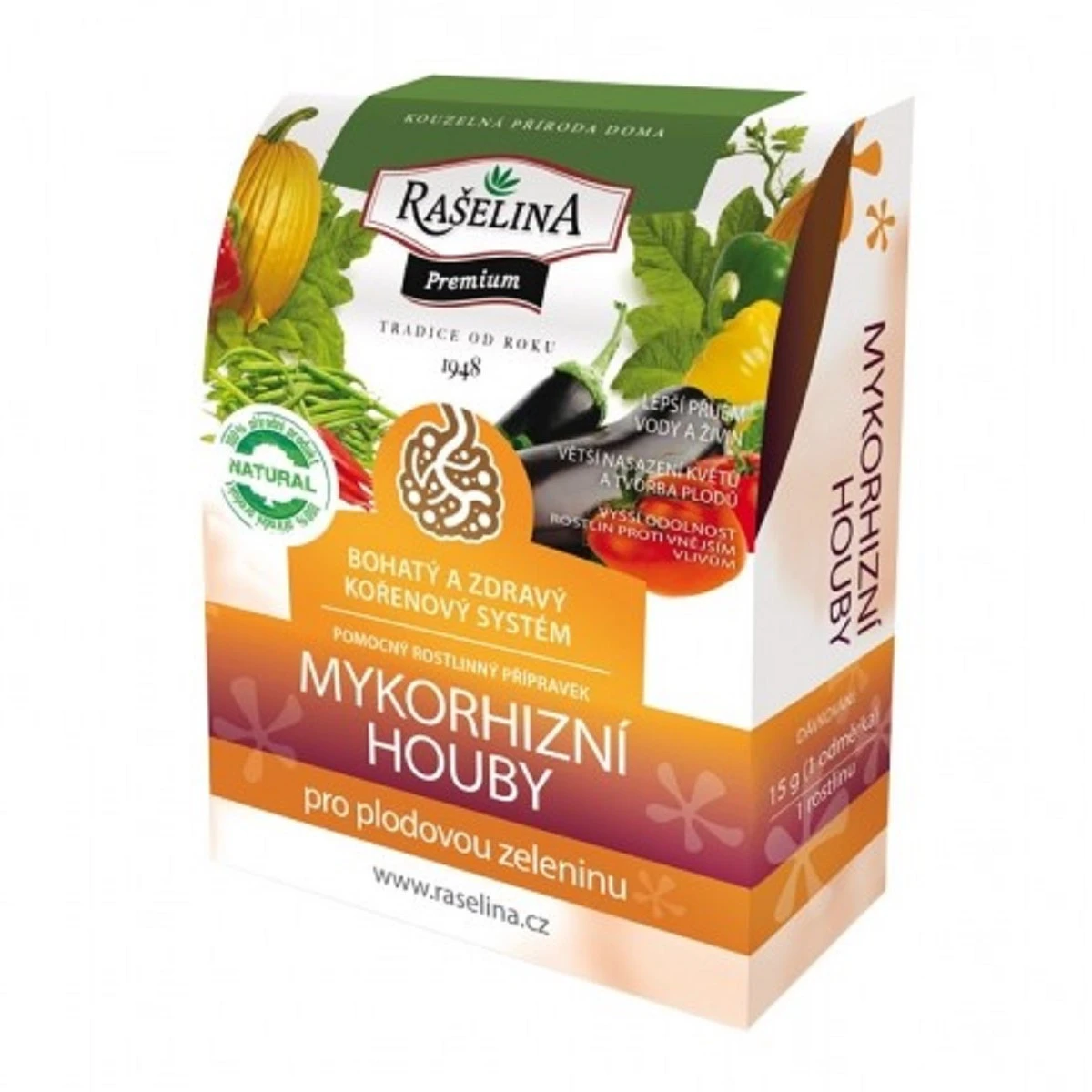 Mykorhizní houby pro plodovou zeleninu - Rašelina - ochrana rostlin - 750 g