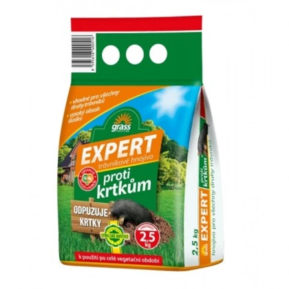 Trávníkové hnojivo EXPERT proti krtkům - Forestina - hnojivo - 2,5 kg