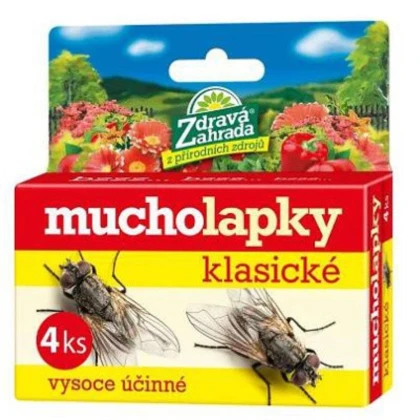 Mucholapky klasické - Zdravá zahrada - ochrana proti hmyzu - 4 ks