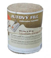 Jutový filc - Zahradní bandáž - 15 cm x 4 m - 1 ks