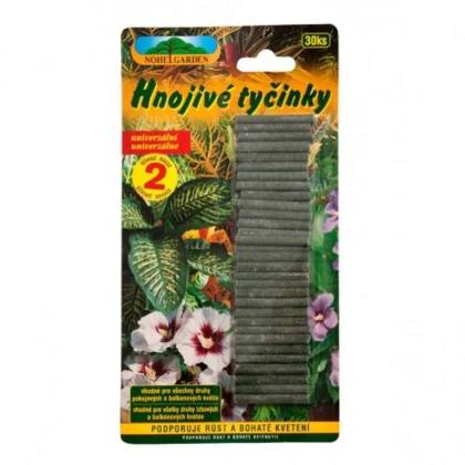 Tyčinkové hnojivo pro pokojové a balkónové rostliny - Nohel Garden - hnojivo - 30 ks