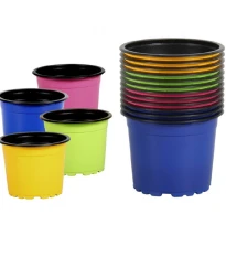 Květináč sadbový mix barev - 9 cm - 12 ks