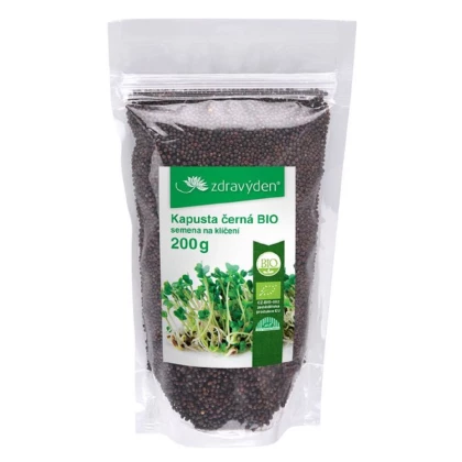 BIO Kapusta černá - Brassica Oleracea - bio semena na klíčení - 200 g