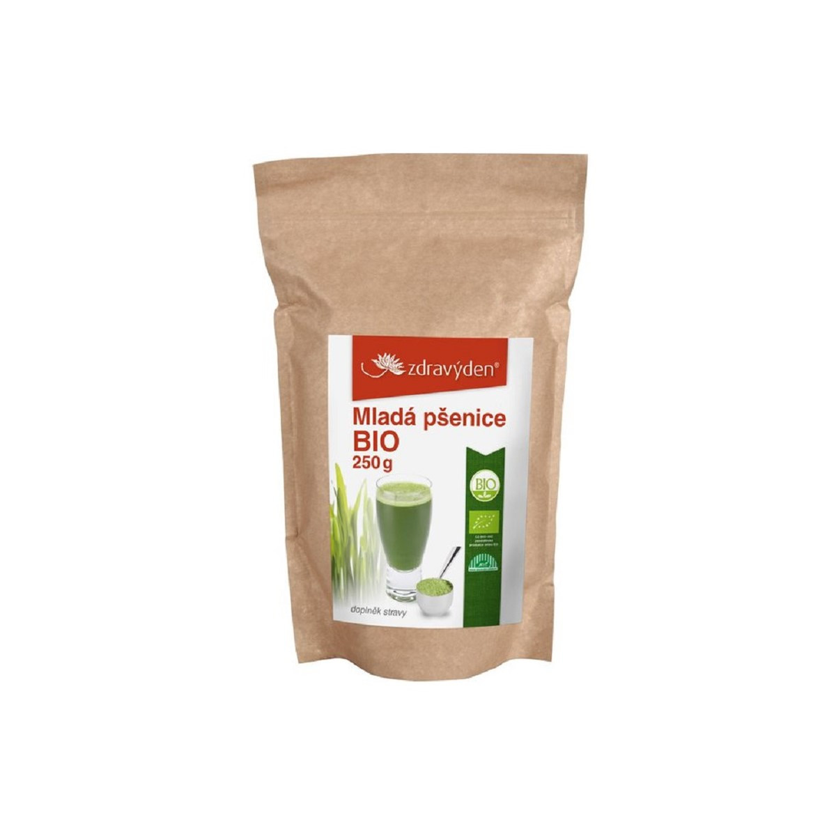 Mladá pšenice BIO - prášek - bio kvalita - 250 g