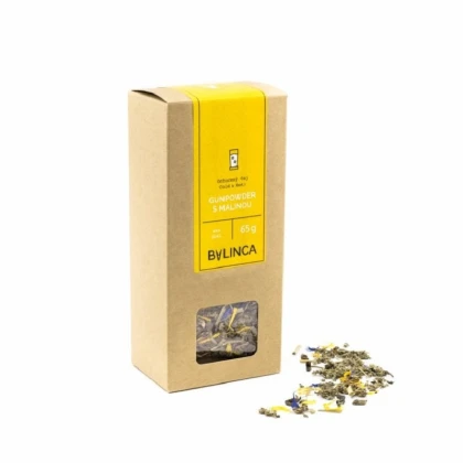 Gunpowder s malinou BIO - bylinná čajová směs - 65 g