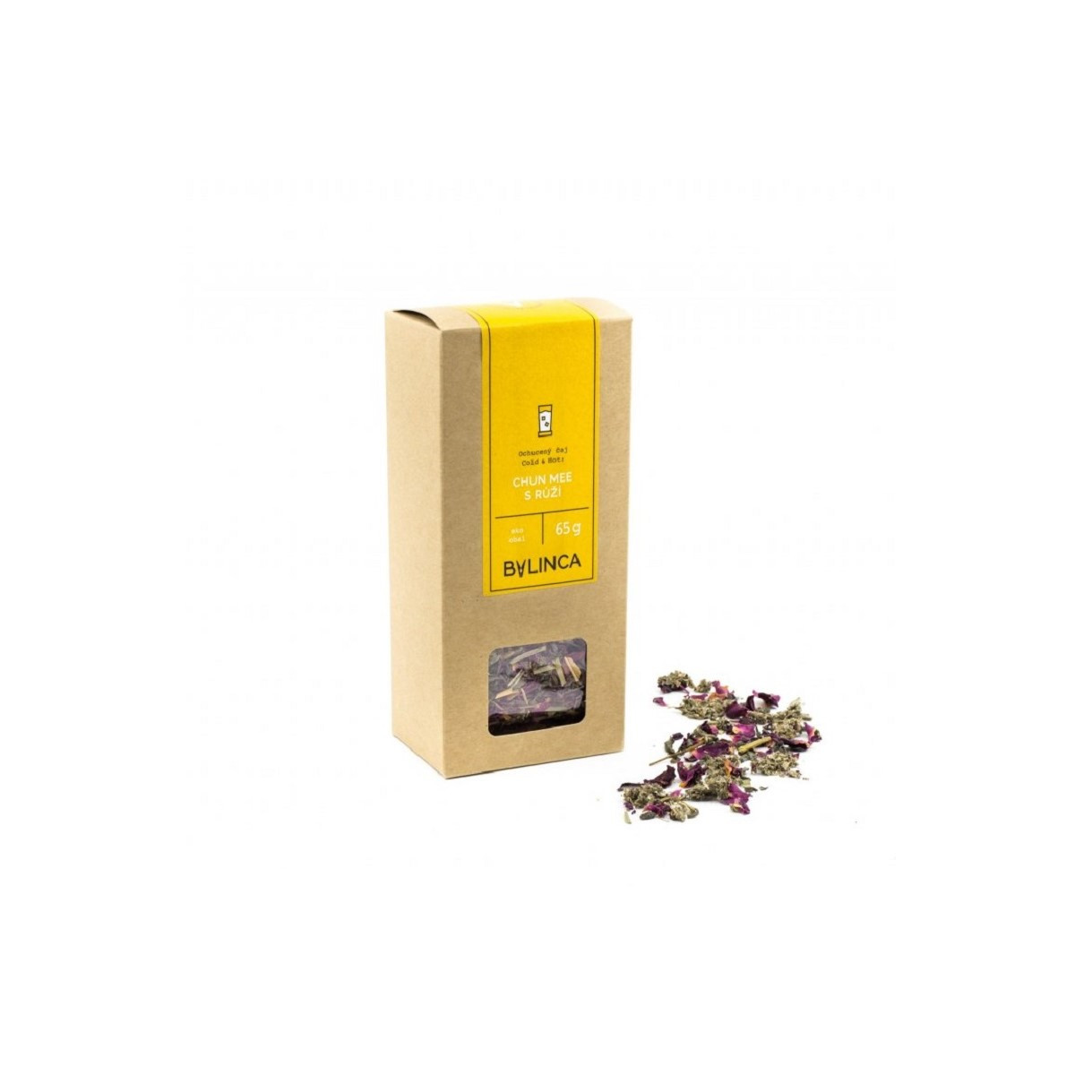 Chun Mee s růží BIO - bylinná čajová směs - 65 g
