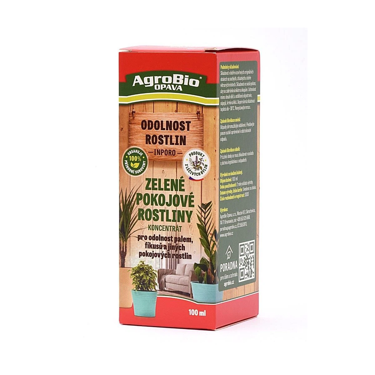 Zelené pokojové rostliny - koncentrát - AgroBio - ochrana rostlin - 100 ml