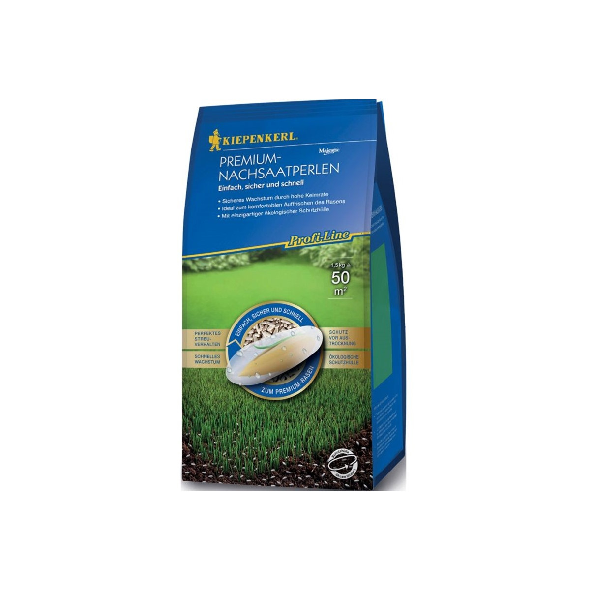 Dosevové perly na dosev trávníku - semena Kiepenkerl - směs - 1,5 kg