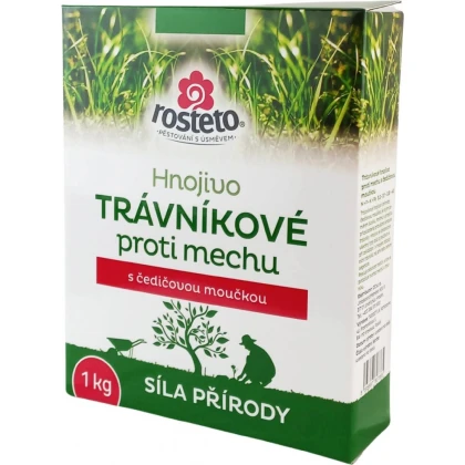 Hnojivo s čedičovou moučkou - trávníkové - proti mechu - hnojivo - 1 kg