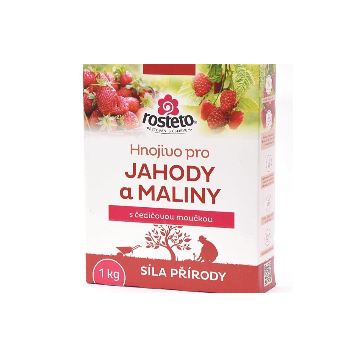 Hnojivo s čedičovou moučkou - jahody a maliny - Rosteto - hnojivo - 1 kg