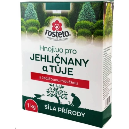 Hnojivo s čedičovou moučkou - jehličnany a tůje - Rosteto - 1 kg