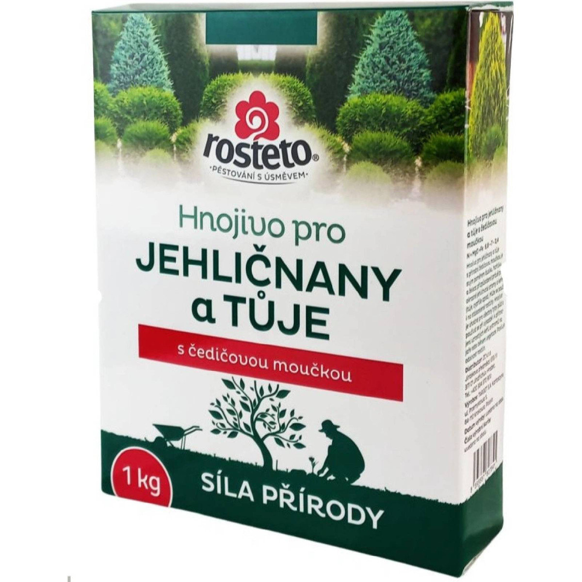 Hnojivo s čedičovou moučkou - jehličnany a tůje - Rosteto - 1 kg