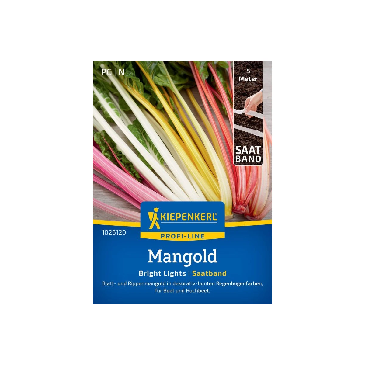 Semena Mangold Bright Lights - výsevný pásek - 5 m