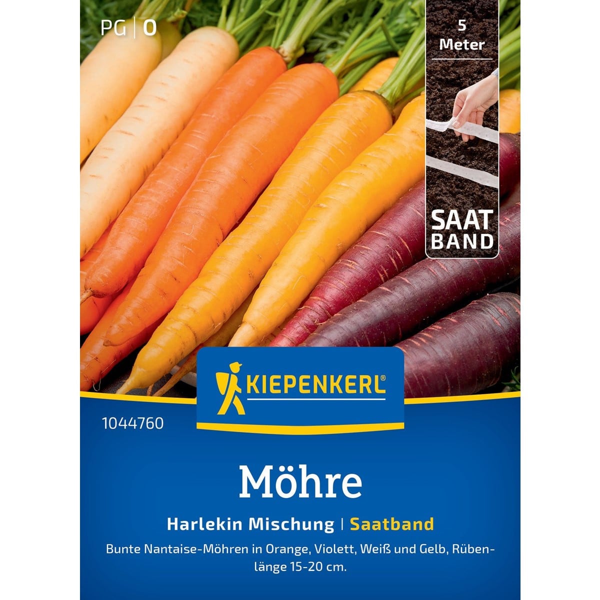 Semena mrkve Harlequin Mix F1 - výsevný pásek - 5 m