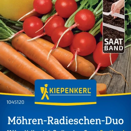 Semena mrkve a ředkvičky - výsevný pásek - 5 m