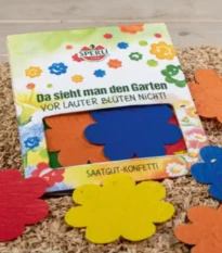 Semínkové květinové konfetti - ve tvaru květu - Sperli - 1 ks