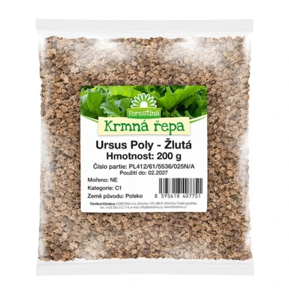 Krmná řepa Ursus Poly žlutá - Beta vulgaris - semena krmné řepy - 0,2 kg