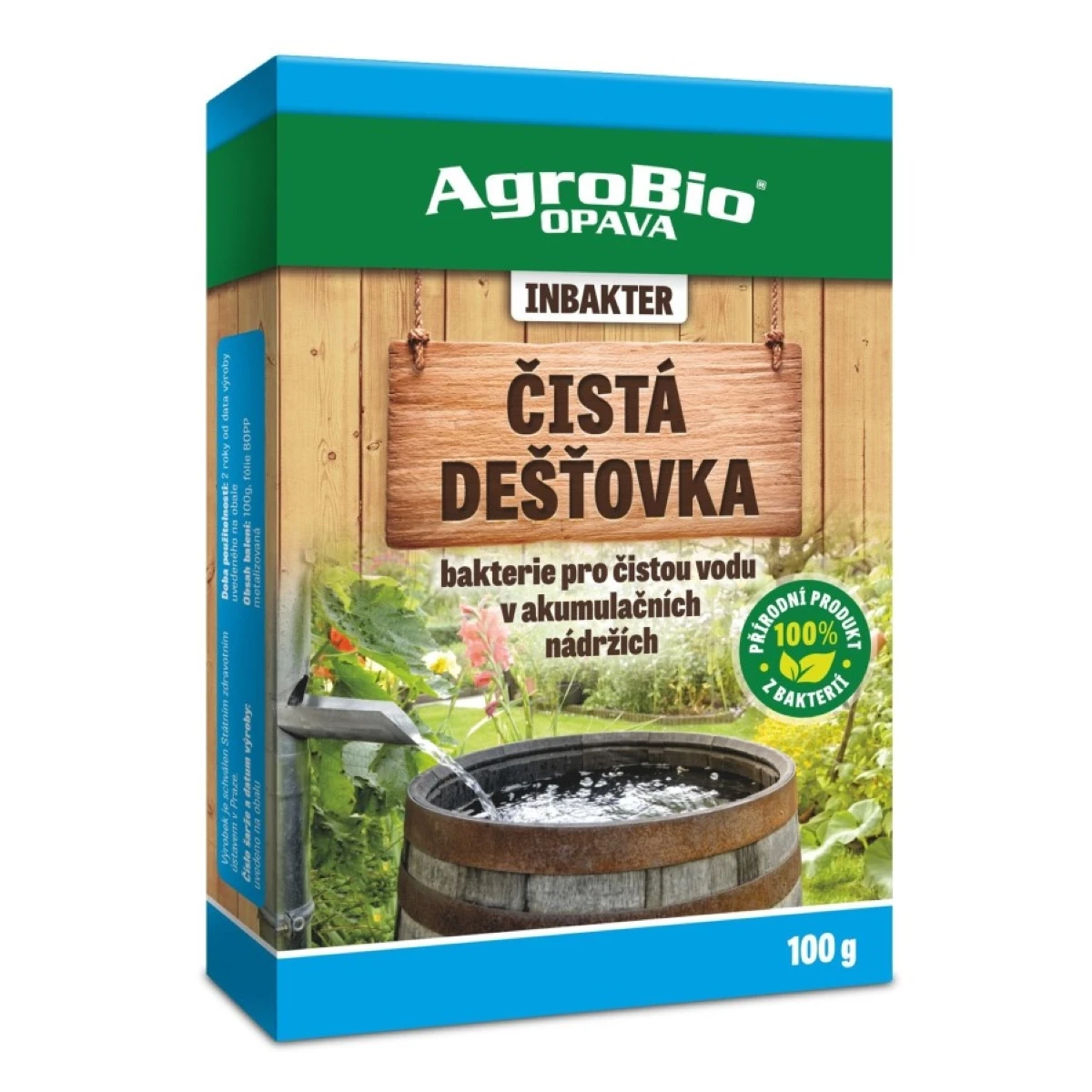 INBAKTER - Čistá dešťovka - AgroBio - 100 g