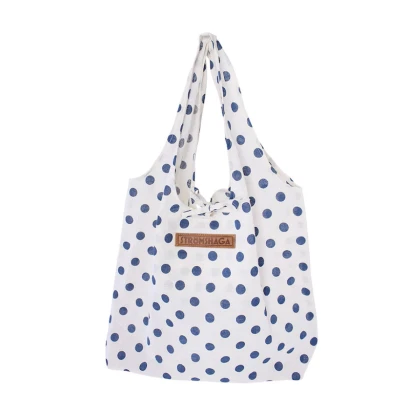 Bavlněná taška s modrými puntíky - Strömshaga AB - 1 ks