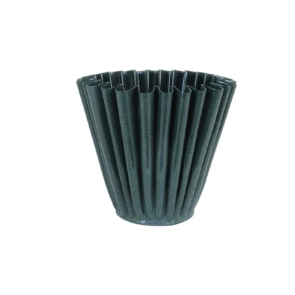 Kovový květináč Ronja - zelený - vel. L - Strömshaga AB - 1 ks