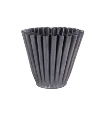 Kovový květináč Ronja - šedo-béžový - vel. L - Strömshaga AB - 1 ks