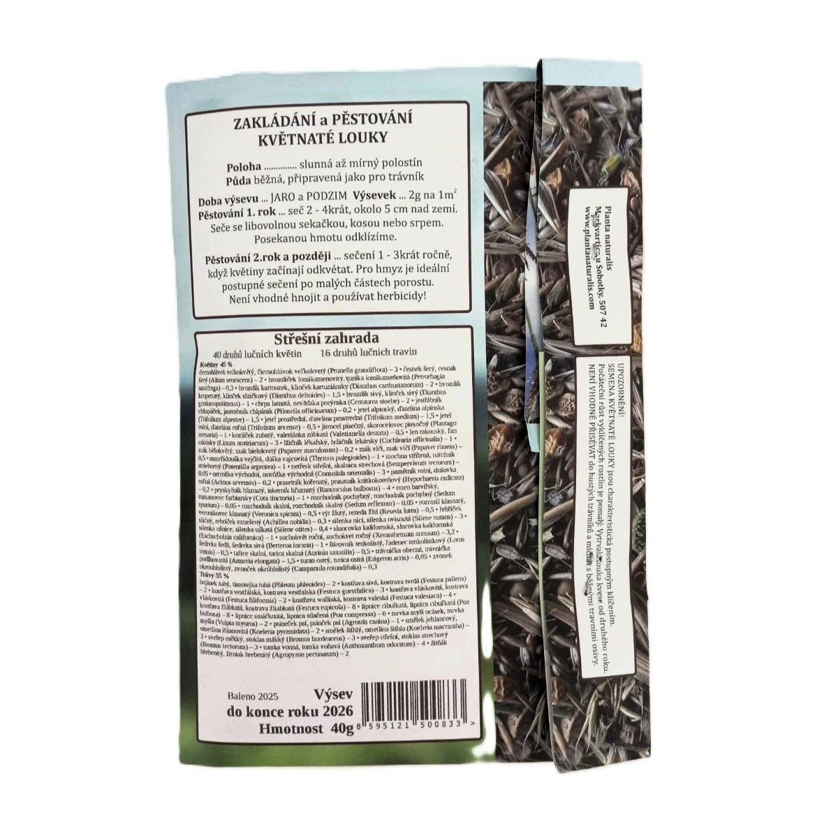 Střešní zahrada - semena Planta Naturalis - směs - 40 g