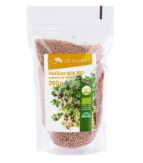 BIO Hořčice bílá - Sinapis alba - bio semena na klíčení - 200 g