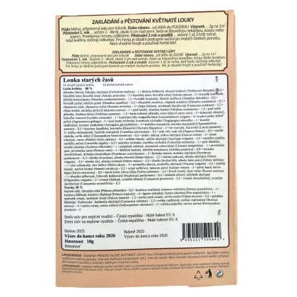 Louka starých časů - semena Planta Naturalis - směs - 10 g