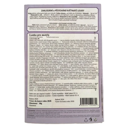 Louka pro motýly - semena Planta Naturalis - směs - 10 g