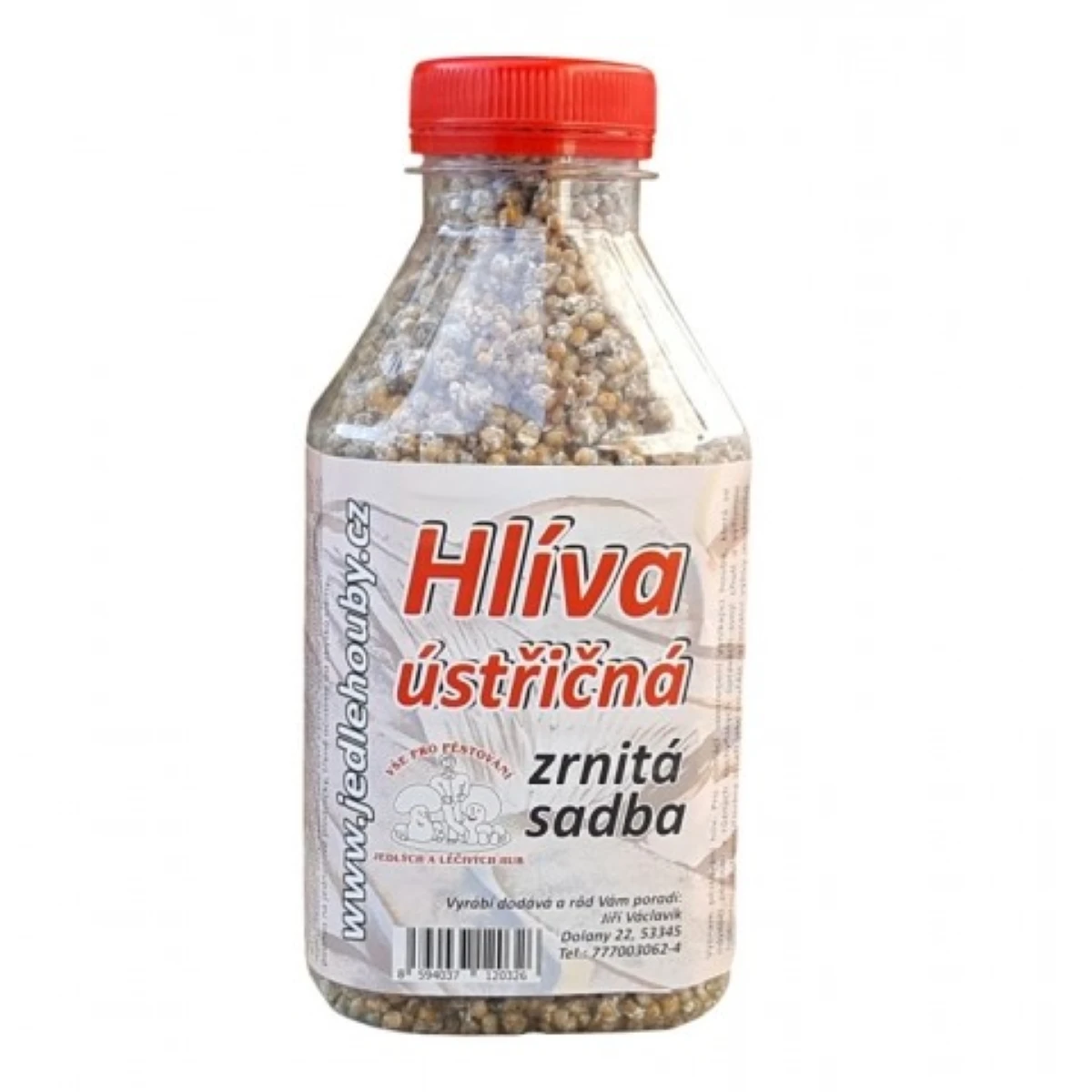 Hlíva ústřičná - zrnitá - Pleurotus ostreatus - sadba - 500 ml