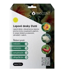 Lepové desky BIO - Biocont - ochrana rostlin - 5 ks