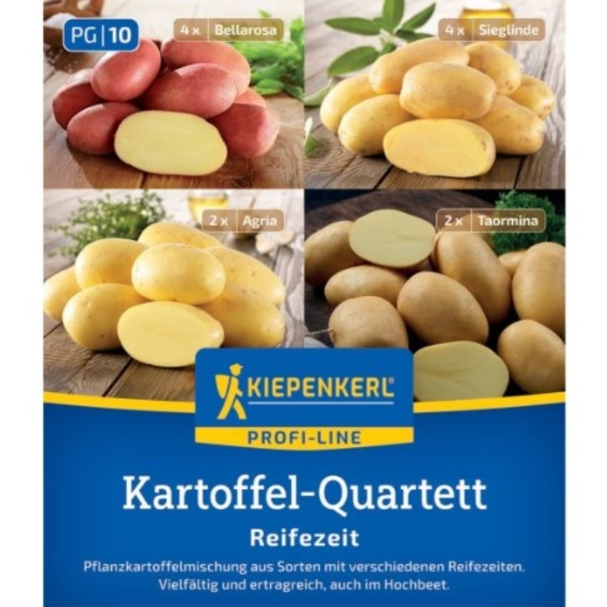 Sadbové brambory - 4 druhy - doba zrání - Solanum tuberosum - brambory - 12 ks