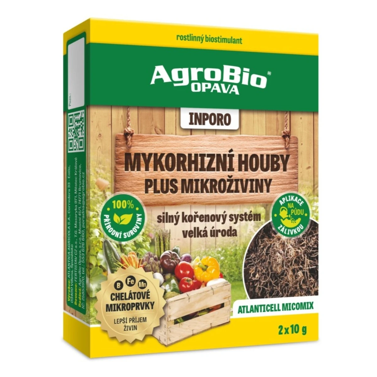 INPORO Atlanticell Micomix - AgroBio - hnojivo - 2 x 10 g - rozpracováno