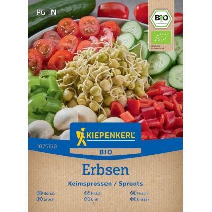 BIO Hrách setý - bio semena na klíčení - 50 g