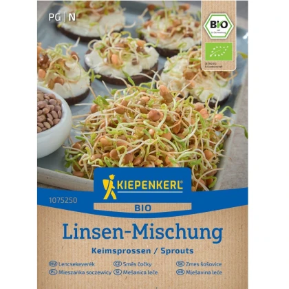 BIO Čočka směs - bio semena na klíčení - 40 g