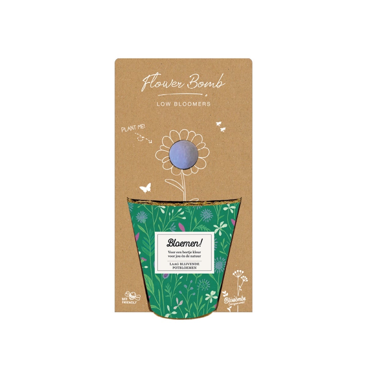 Pěstební set - Grow kit - nízko rostoucí květinová směs - Blossombs - 1 ks