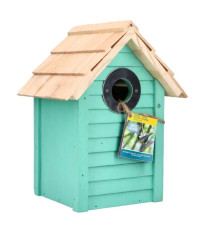 Ptačí budka zelená Beach Hut Curacao - 1 ks