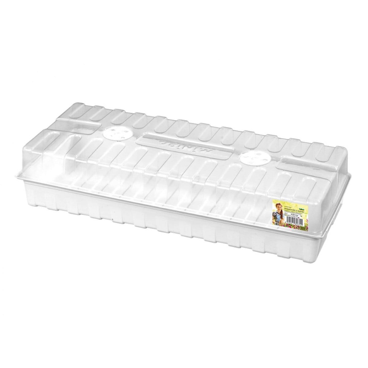 Minipařeniště s ventilací - bílá - 47 x 20 x 10 cm - 1 ks