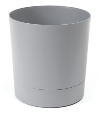 Květináč Aura s podmiskou šedý - 18 x 18 cm - 1 ks