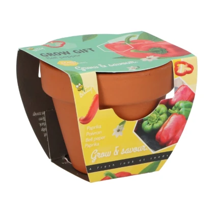 Buzzy Grow Gifts - Mini sada pro pěstování papriky - Pieterpik - 1 ks